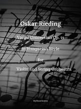 Rieding Violin Concertino Op. 21 Orchestra sheet music cover